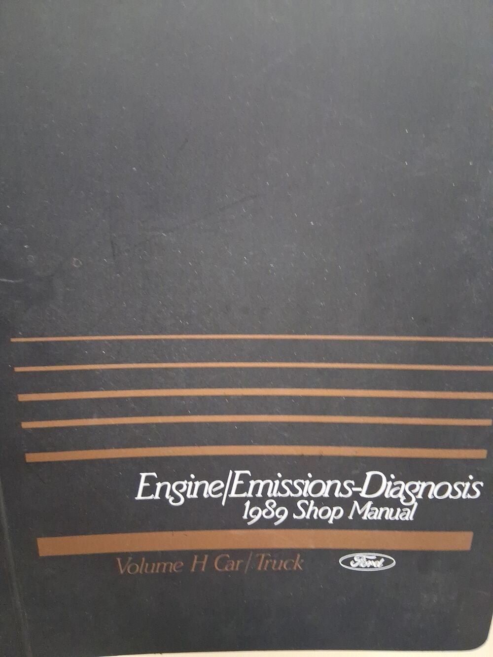 1989 - Ford - Car/Truck - Shop Manual Engine Emissions Diagnosis (VOLUME H)